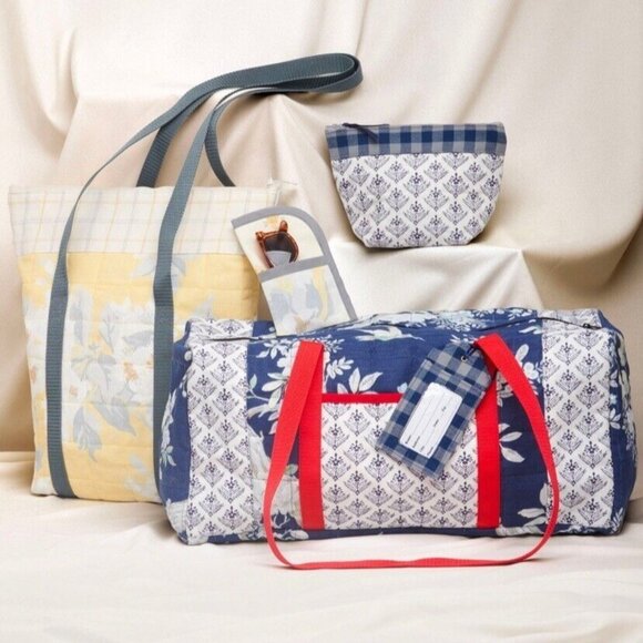 Simplicity Pattern 9814 Bags Hat Duffel Tote Eyeglass Laura Ashley New &amp; Unc - Picture 4 of 5